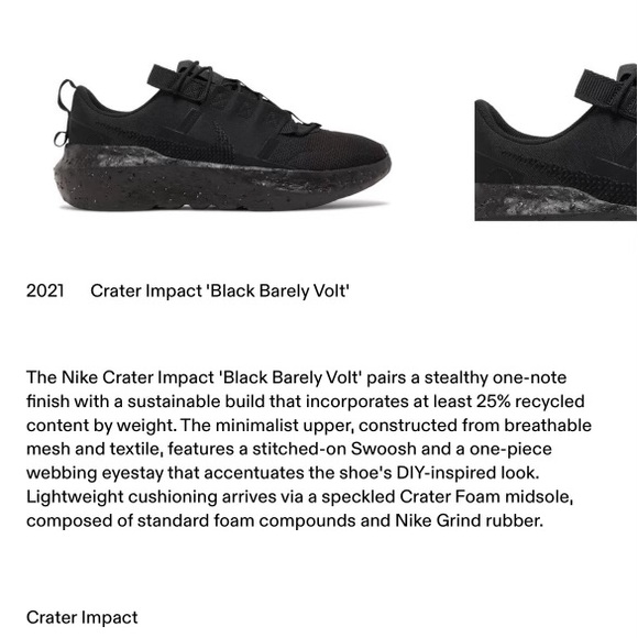 Nike Crater Impact ‘Black Barely Volt’ - Picture 11 of 11